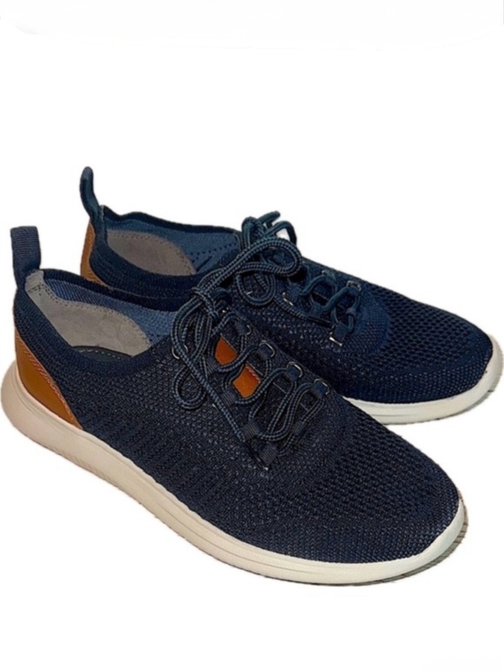 Johnston & Murphy Amherst Knit Navy Comfort Dress Sneakers Boys Size 3M